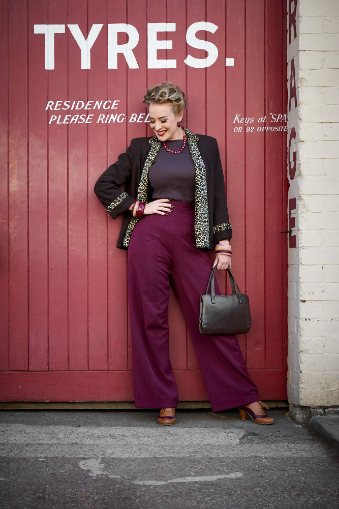 Wide Burgundy Crème Fakelite Bangle