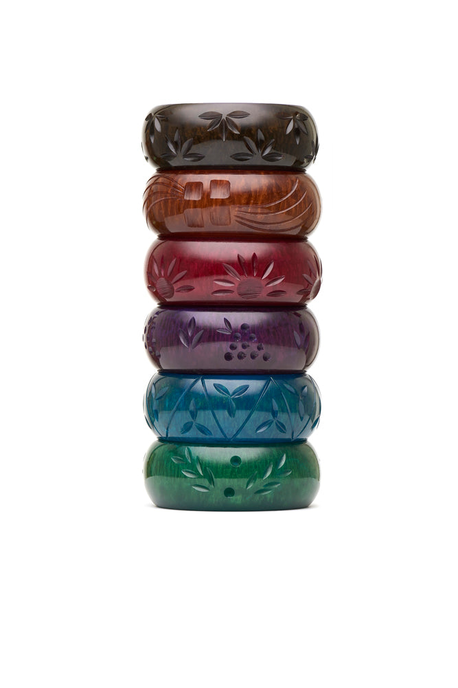 Golden Night Fakelite Beads