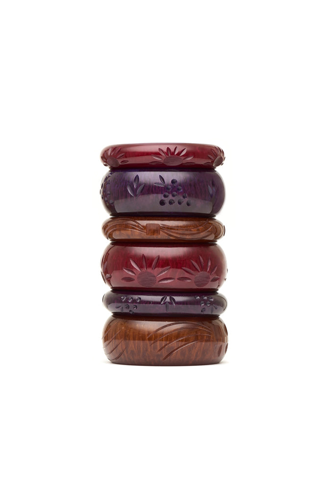 Golden Grape Fakelite Maiden Bangle