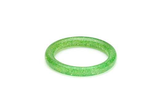 Archive - Narrow Leaf Green Glitter Maiden Bangle