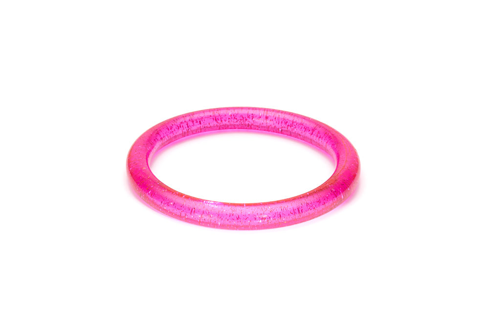 Archive - Narrow Fuchsia Glitter Bangle