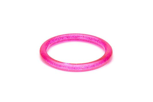Archive - Narrow Fuchsia Glitter Bangle
