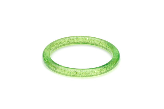 Archive - Narrow Leaf Green Glitter Bangle