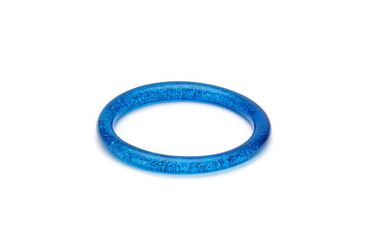 Archive - Narrow Blue Glitter Bangle