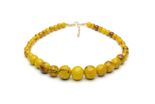 Handmade style bead necklace in catkin