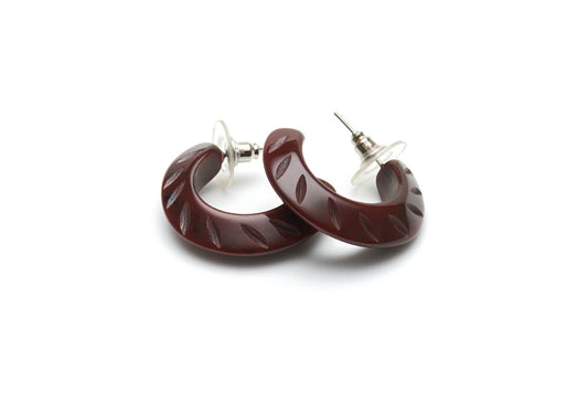 Fakelite hoop earrings in mouse