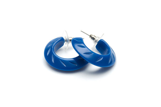 Retro style hoop earrings in twilight