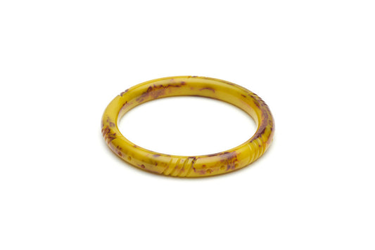 Handmade style narrow bangle in catkin