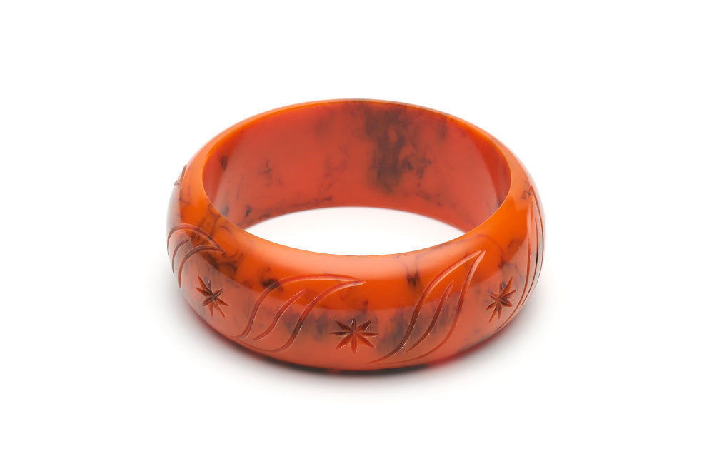 1940s style wide duchess bangle in fox