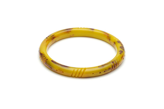 Handmade style narrow duchess bangle in catkin