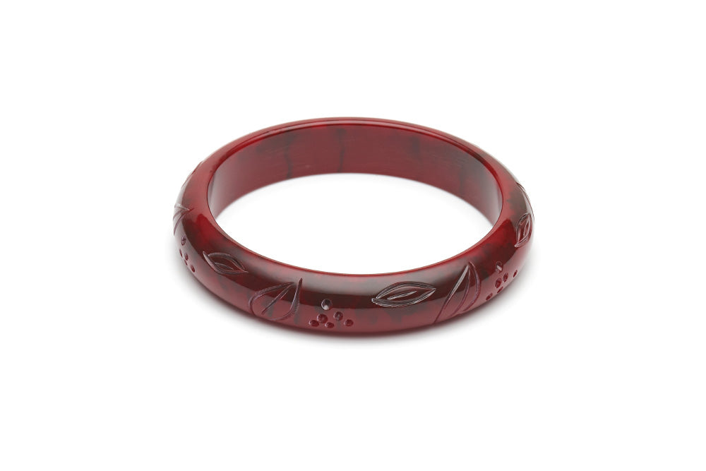 Rockabilly Style midi duchess bangle in mulberry
