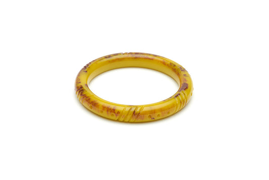 Handmade style narrow maiden bangle in catkin