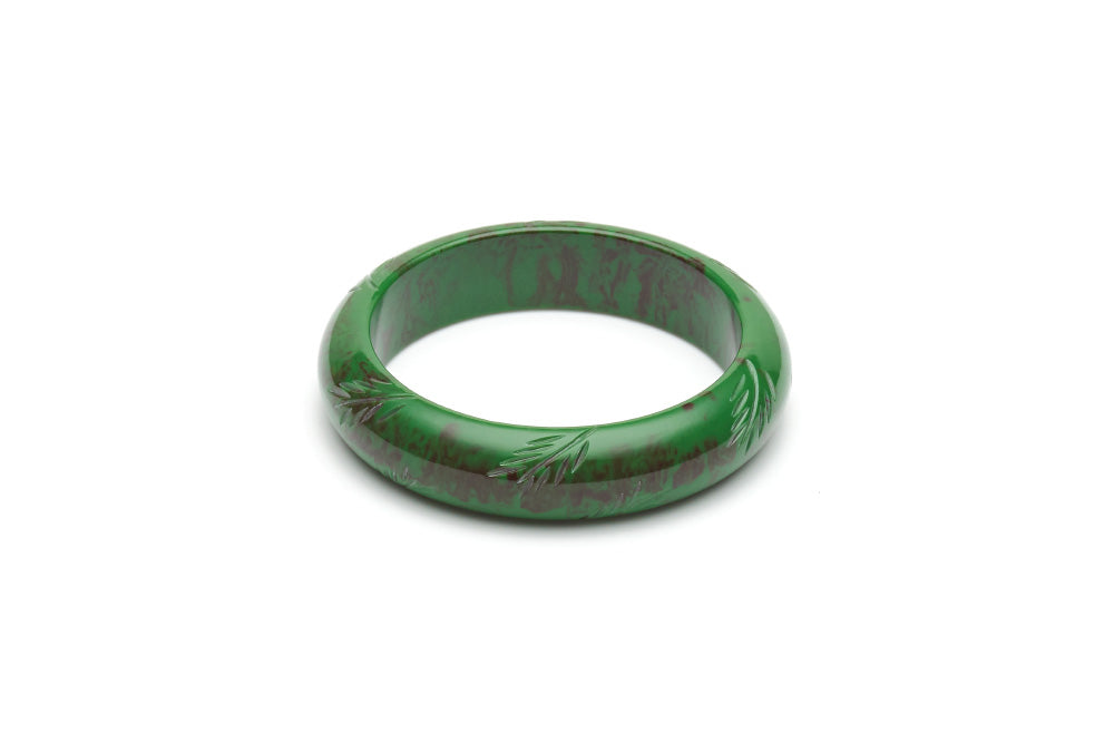 Vintage style midi maiden bangle in fern