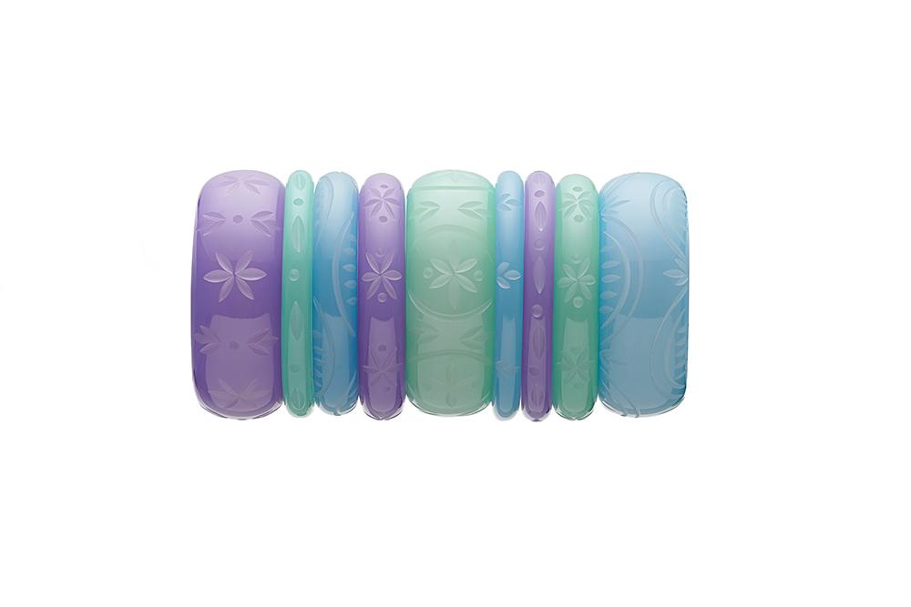 Narrow Mint Sorbet Fakelite Maiden Bangle