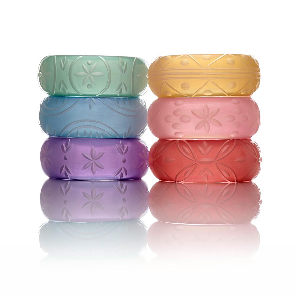 Parma Violet Fakelite Hoop Earrings