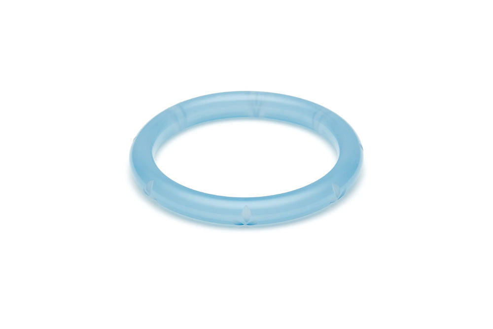 Narrow Frosty Fakelite Bangle