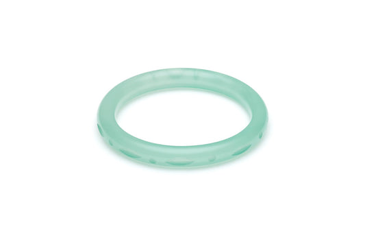 Narrow Mint Sorbet Fakelite Bangle