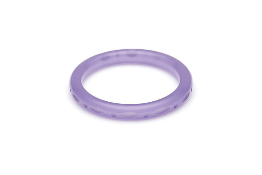 Narrow Parma Violet Fakelite Bangle