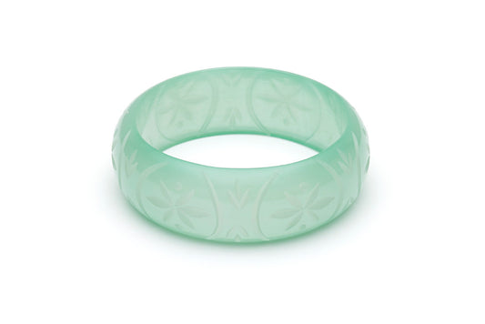 Wide Mint Sorbet Fakelite Duchess Bangle