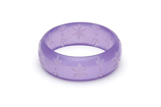 Wide Parma Violet Fakelite Duchess Bangle