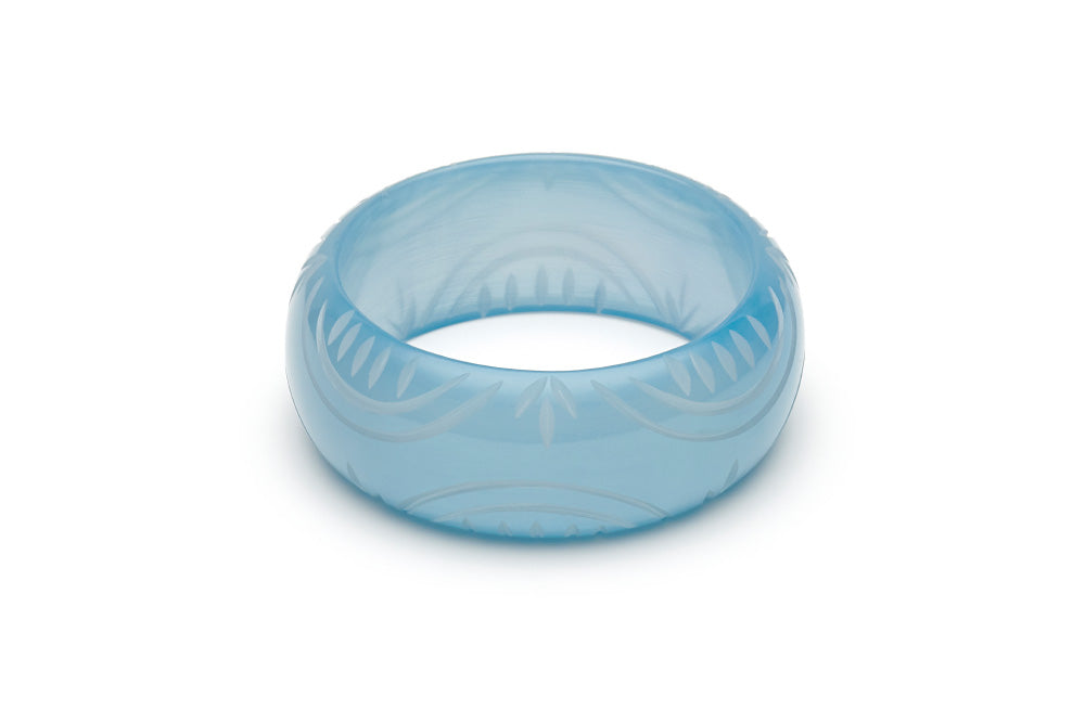 Wide Frosty Fakelite Bangle