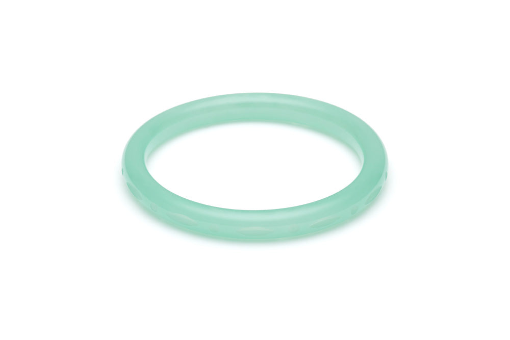Narrow Mint Sorbet Fakelite Duchess Bangle
