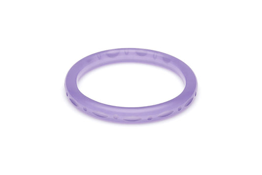 Narrow Parma Violet Fakelite Duchess Bangle