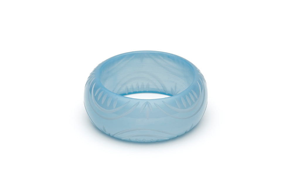 Wide Frosty Fakelite Maiden Bangle