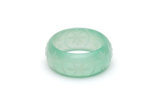 Wide Mint Sorbet Fakelite Maiden Bangle