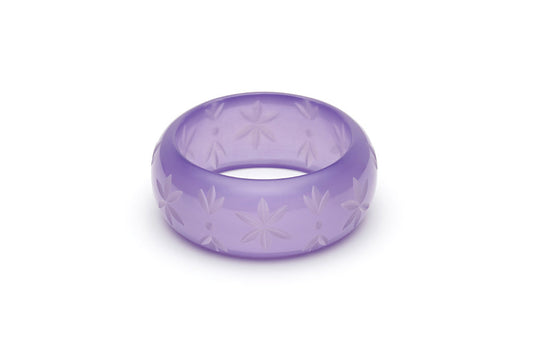 Wide Parma Violet Fakelite Maiden Bangle