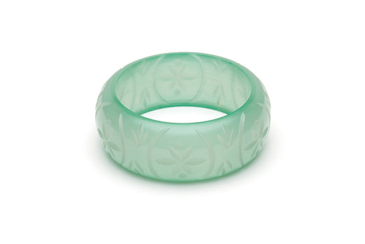 Wide Mint Sorbet Fakelite Bangle