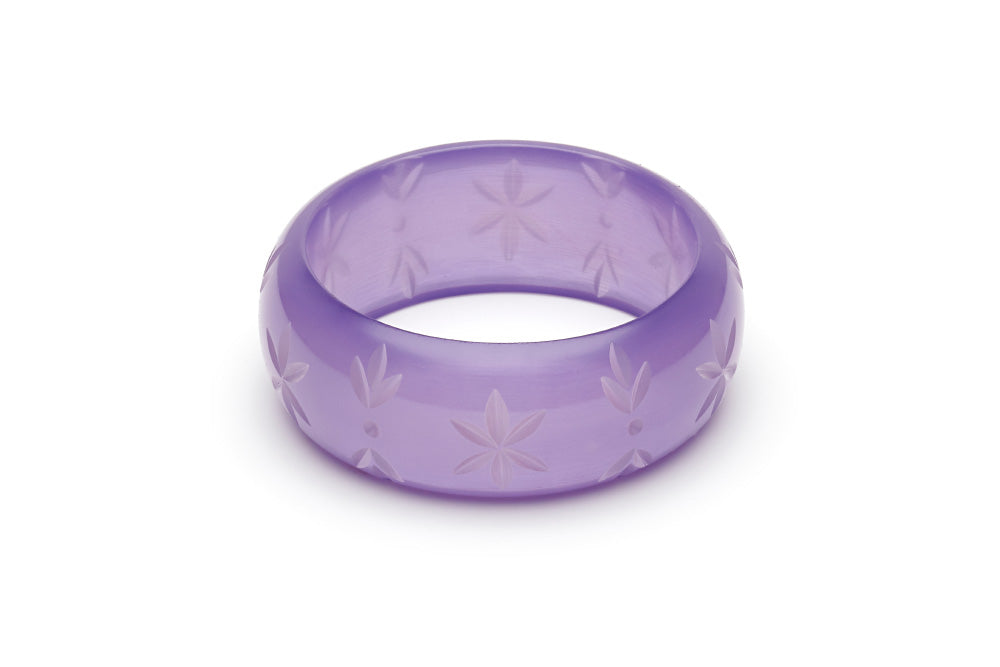 Wide Parma Violet Fakelite Bangle