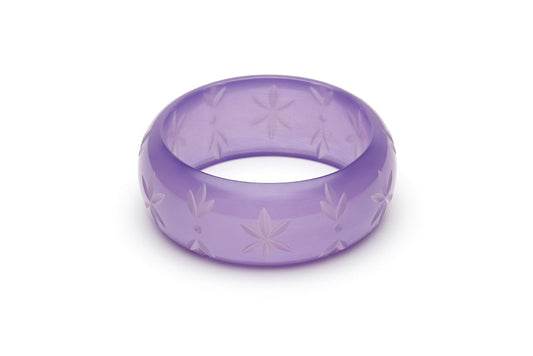 Wide Parma Violet Fakelite Bangle
