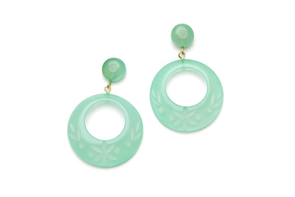 Wide Mint Sorbet Fakelite Maiden Bangle