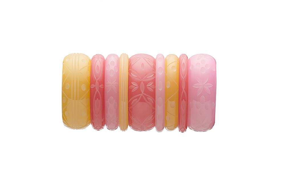 Wide Sherbet Fakelite Maiden Bangle
