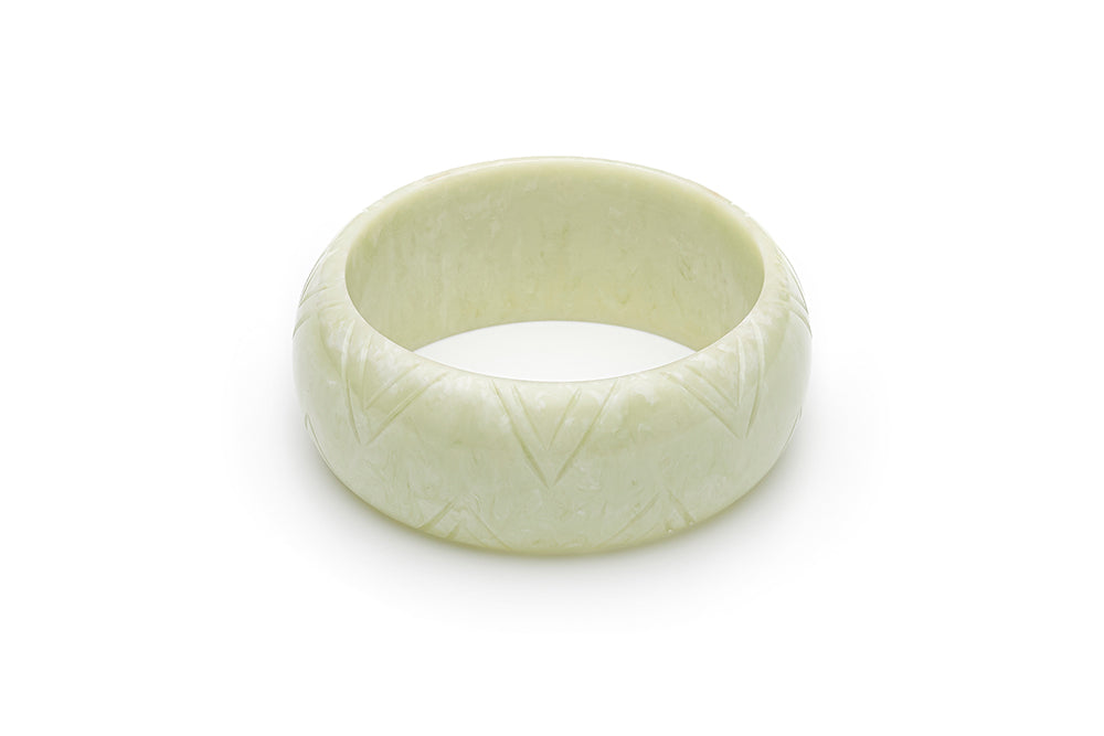 1940s Bakelite Style Soft Green Bangle