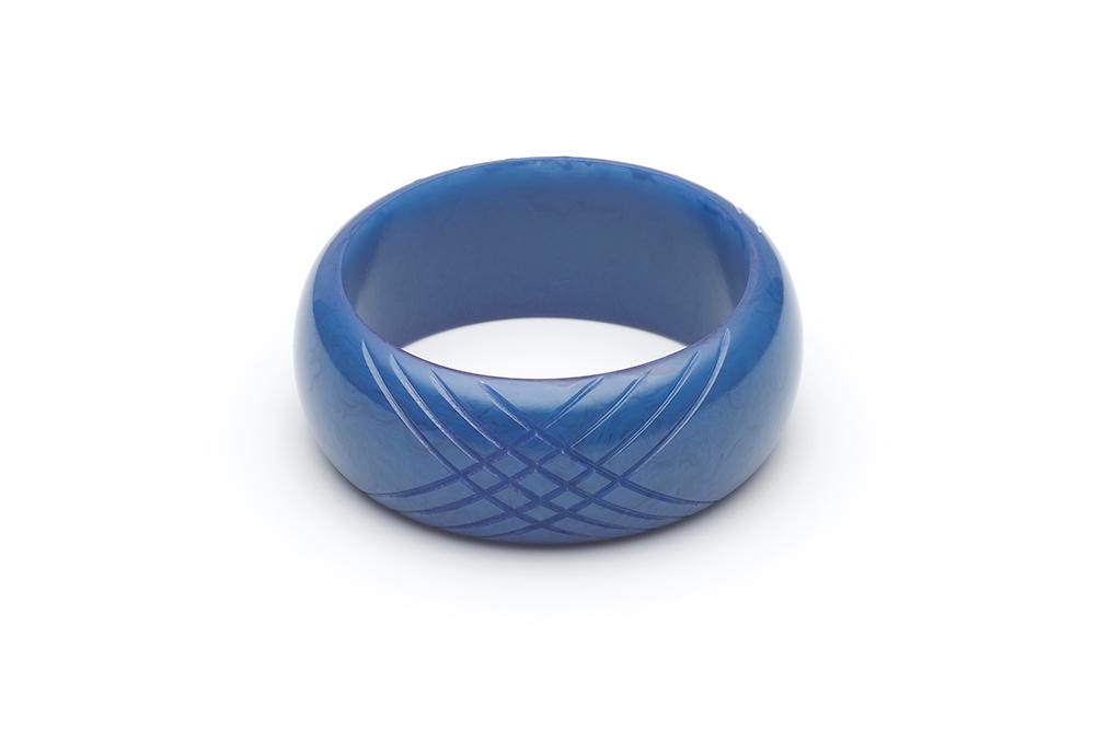 Handmade Bangle in Periwinkle Blue Fakelite