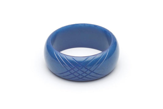 Handmade Bangle in Periwinkle Blue Fakelite