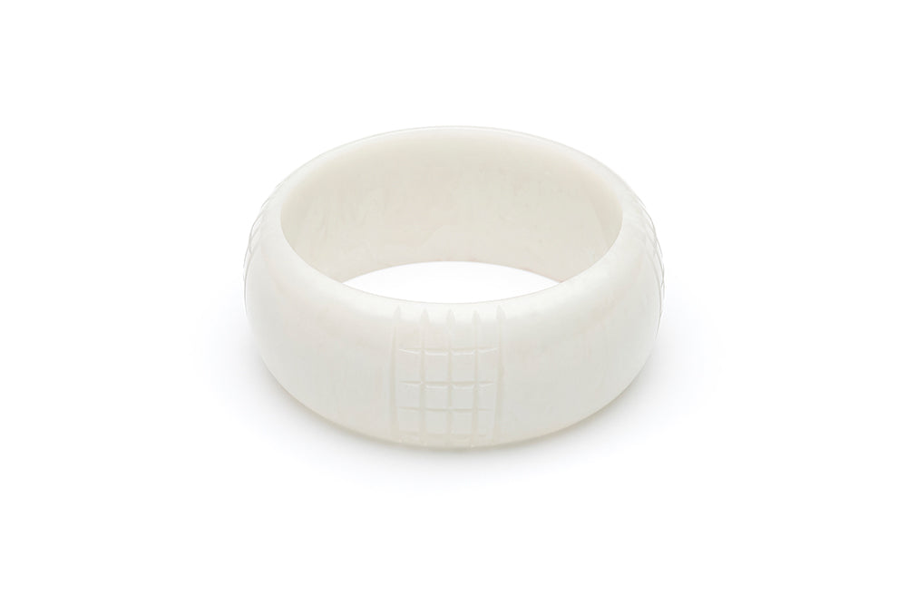 Vintage Style Bangle in Cloud Grey Fakelite
