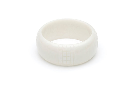 Vintage Style Bangle in Cloud Grey Fakelite