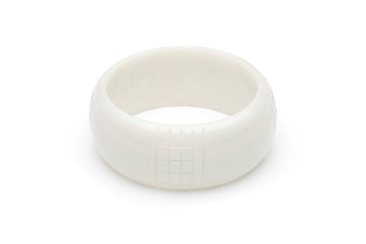 Vintage Style Bangle in Cloud Grey Fakelite