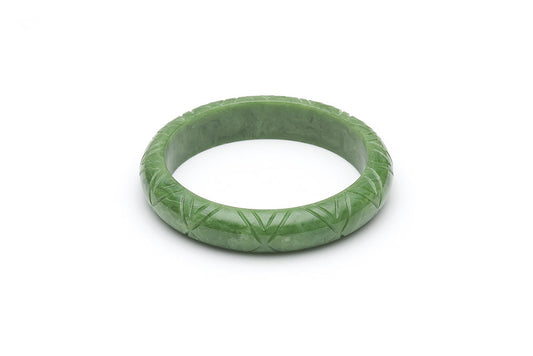 Green 1940s Bakelite Style Bangle