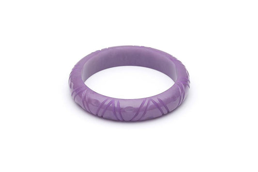 1940s Style Midi Bangle in Amethyst Purple Fakelite