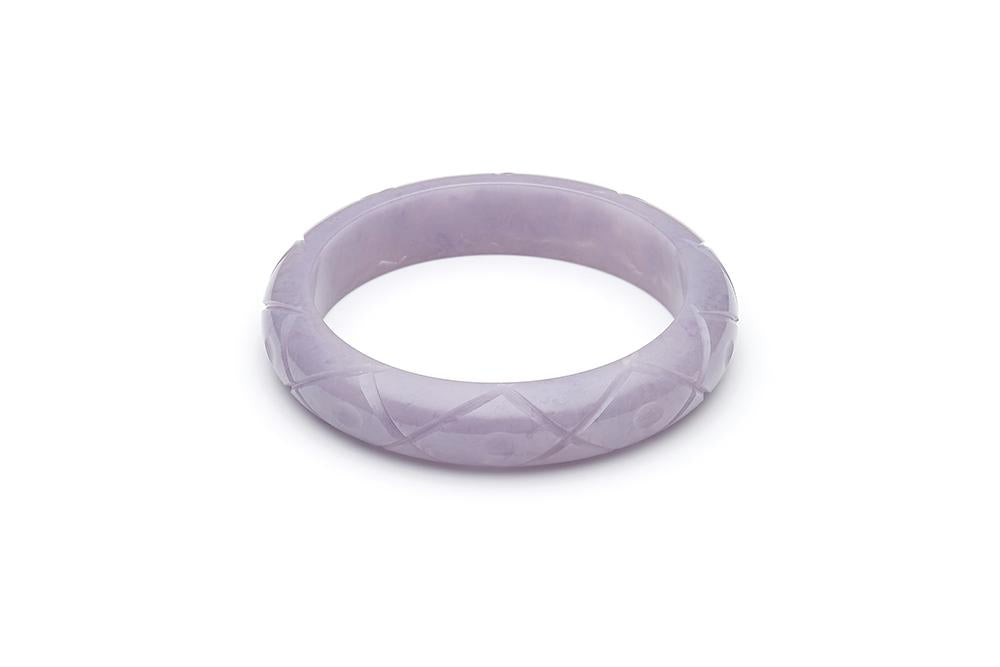 1940s Style Midi Bangle in Lilac Fakelite