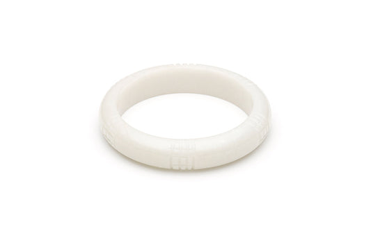 Vintage Style Bangle in Cloud Grey Fakelite