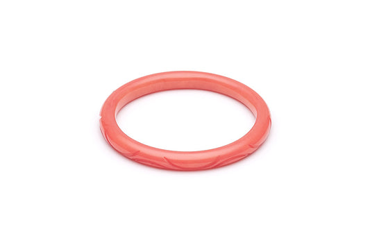 1950s Style Narrow Bangle in Tropical Punch Fakelite