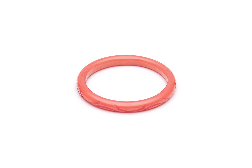 1950s Style Smaller Maiden Bangle in Peach Fakelite