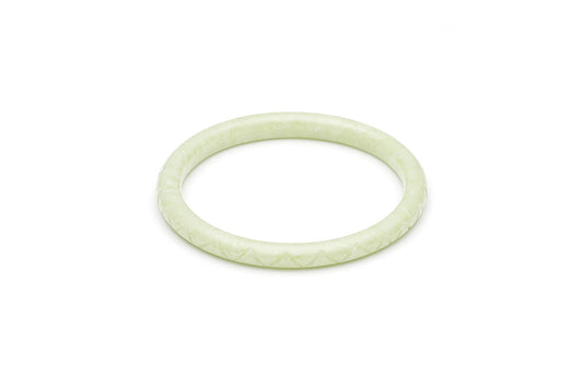 1940s Bakelite Style Lichen Green Bangle