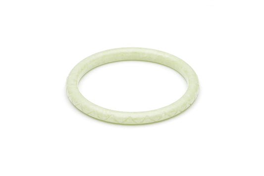 1940s Bakelite Style Lichen Green Larger Duchess Bangle
