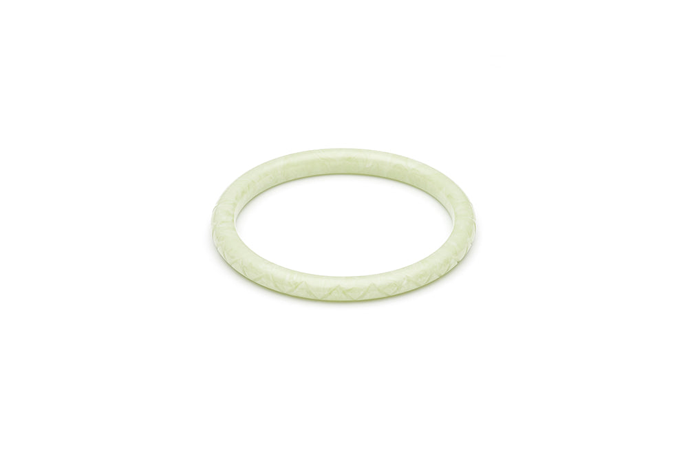 1940s Bakelite Style Pale Green Small Maiden Bangle